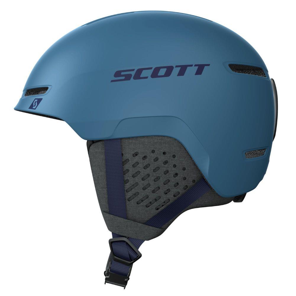 Scott Track Unisex Snow Sports Helmet (Solid Blue) - Side