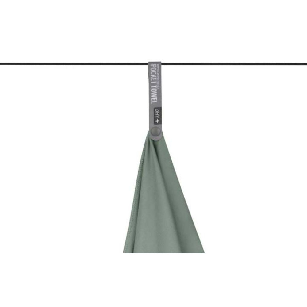 Sea To Summits Pocket Towel - X-Large (Sage Green)hanging