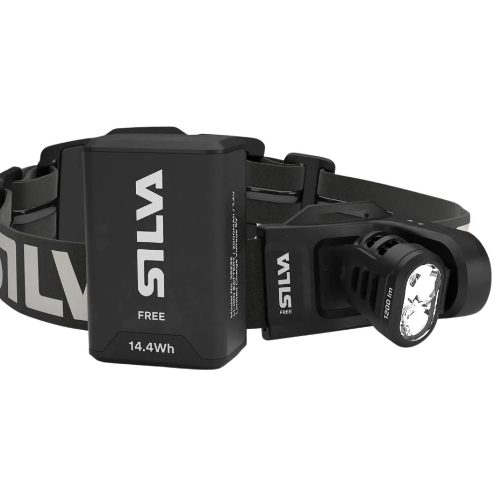 Silva Free 1200 XS Head Torch battery atcched