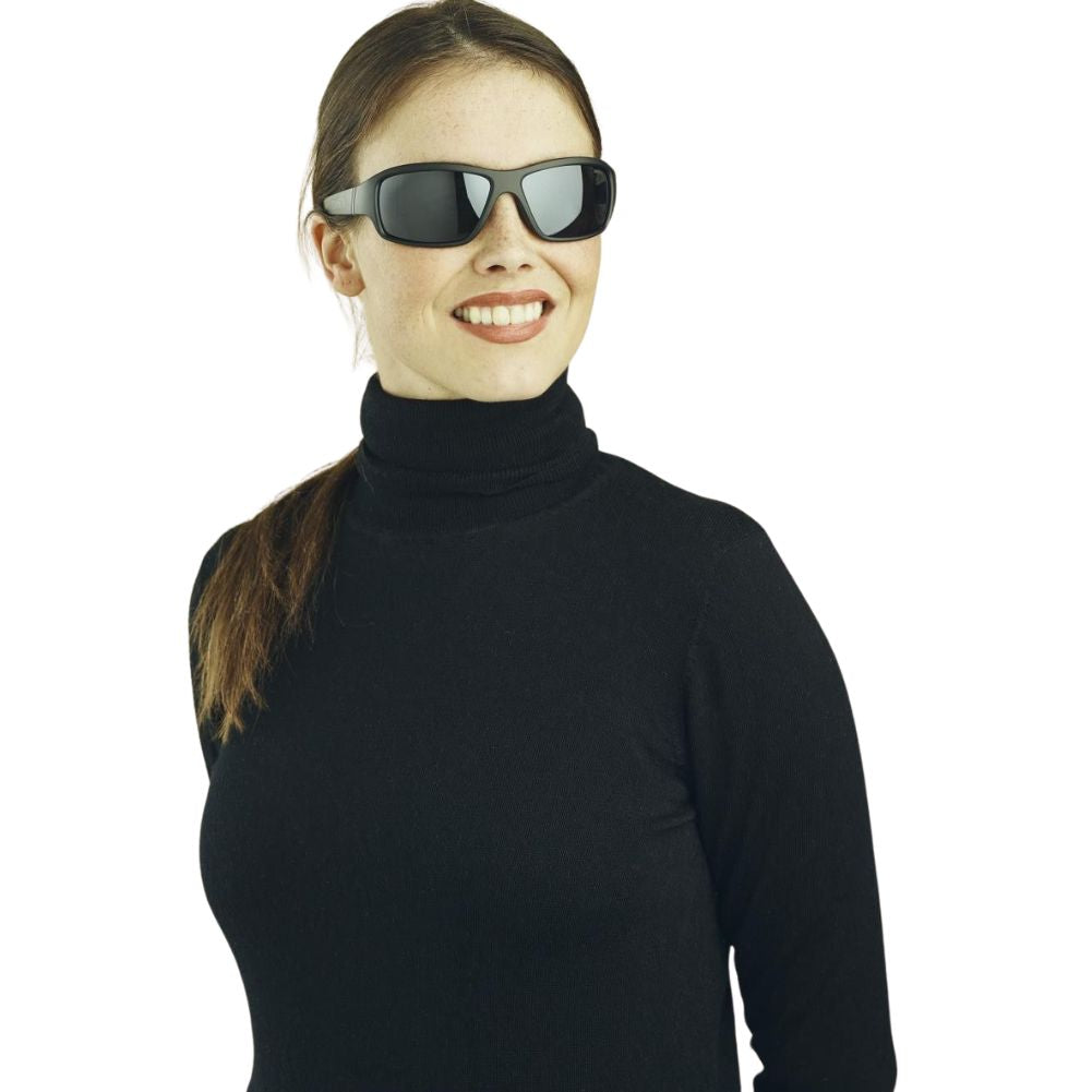 Sinner Ros X Sintec Lens Sunglasses (Matte Black) smile