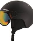 Sinner Titan Trans+ Visor Snow Sports Helmet (Black/Red) - Cat 1-3 Side
