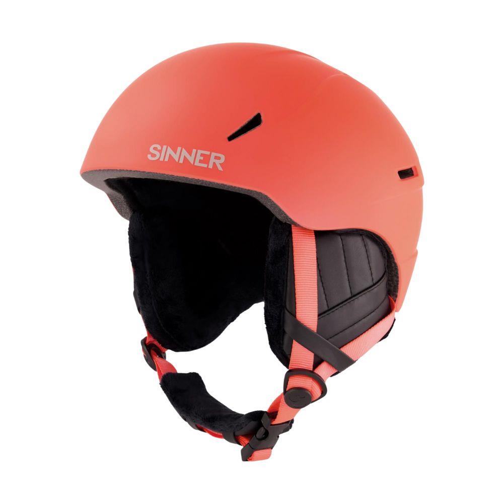 Sinner Crest Snow Sports Helmet (Orange Neon)