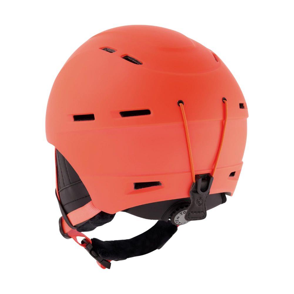 Sinner Crest Snow Sports Helmet (Orange Neon) - Back 