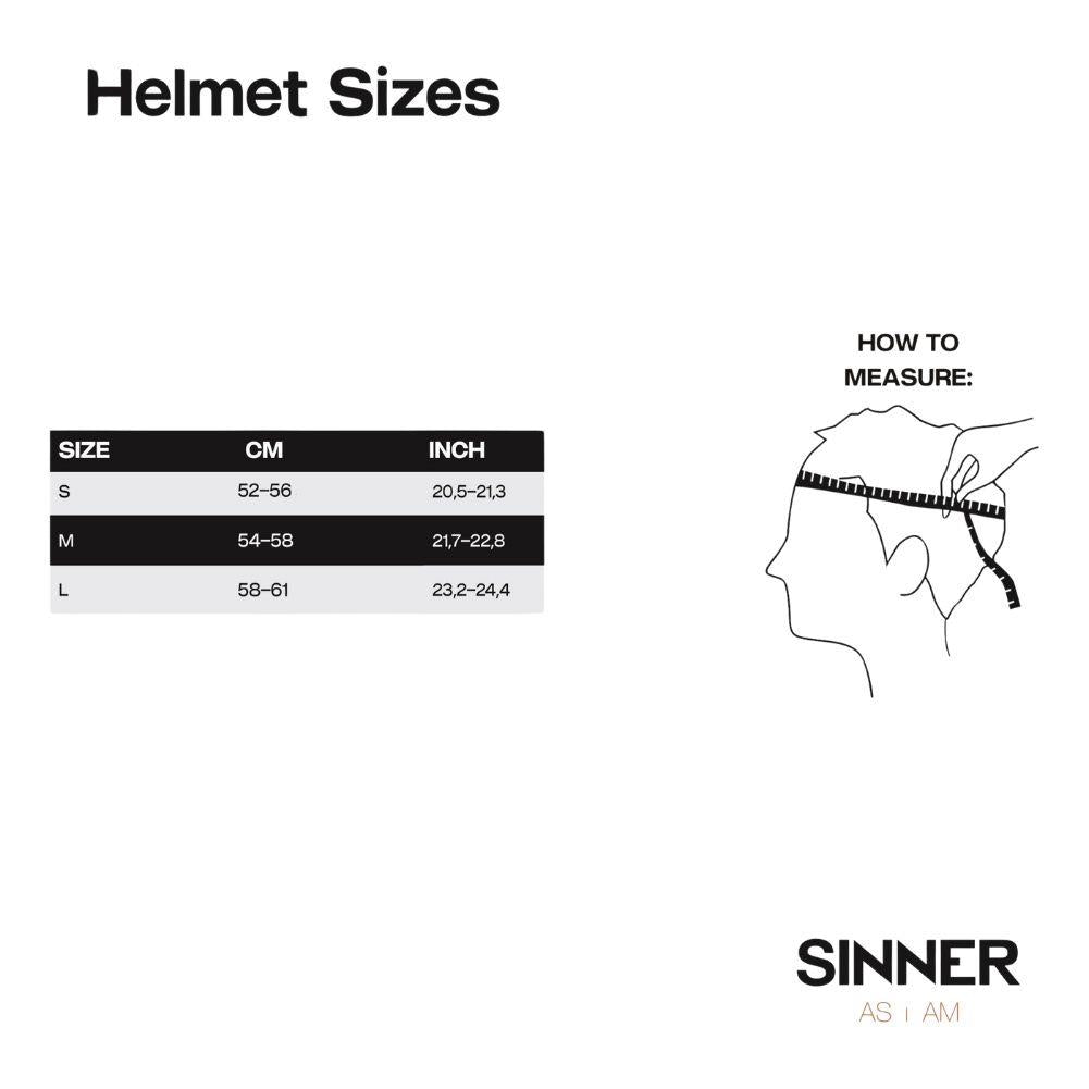 Sinner Crest Snow Sports Helmet (Orange Neon) - Size