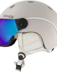 Sinner Titan Visor Snow Sports Helmet (Matte Grey/Blue)