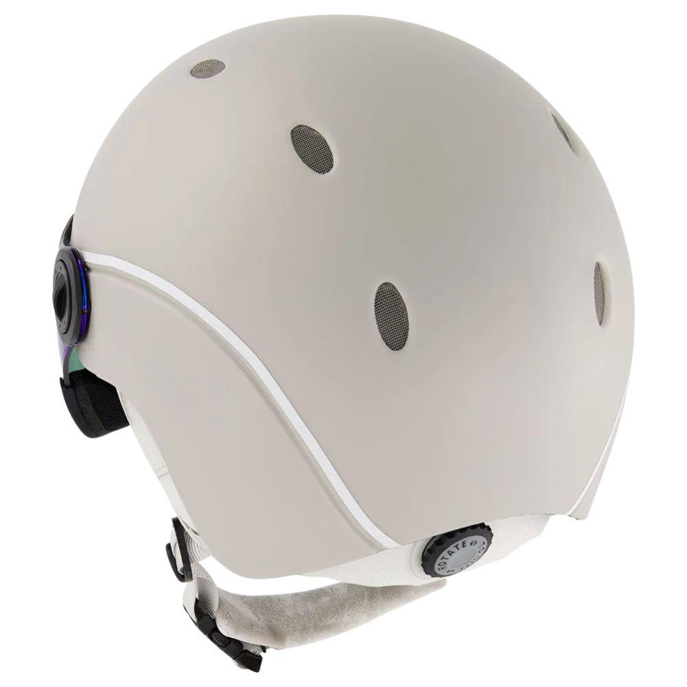 Sinner Titan Visor Snow Sports Helmet (Matte Grey/Blue) Back