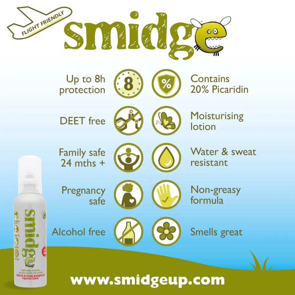 Smidge Midge and Insect Repellent Spray 75ml - Info 4