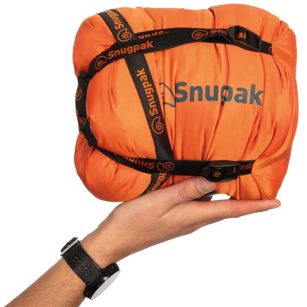 Snugpak Softie Expansion 2 Sleeping Bag WGTE (Red/Azure) packed up