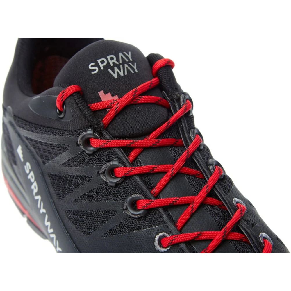 Sprayway Men&#39;s Cirrus Hydrodry Waterproof Walking Shoes
 close up laces
