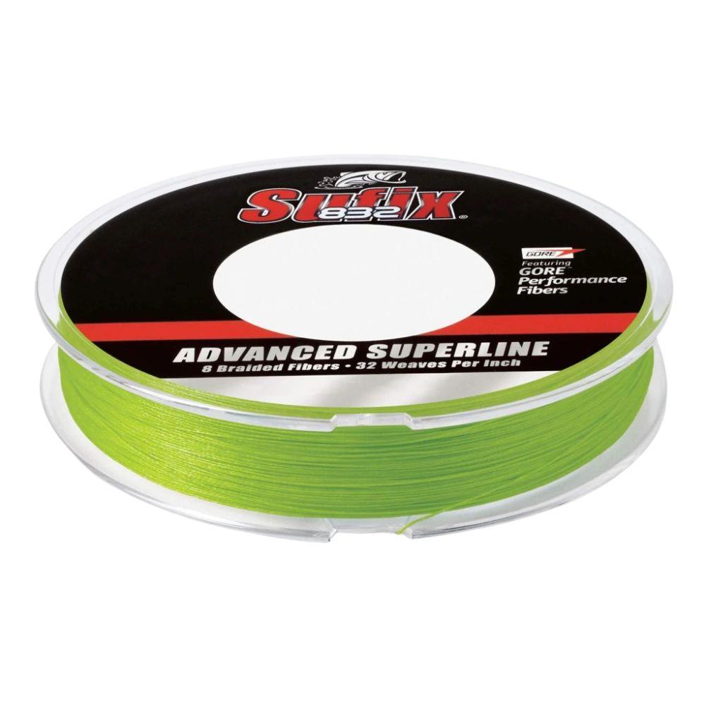 Sufix 832 Advanced Superline Braided Lines 120m (Neon Lime) Case 
