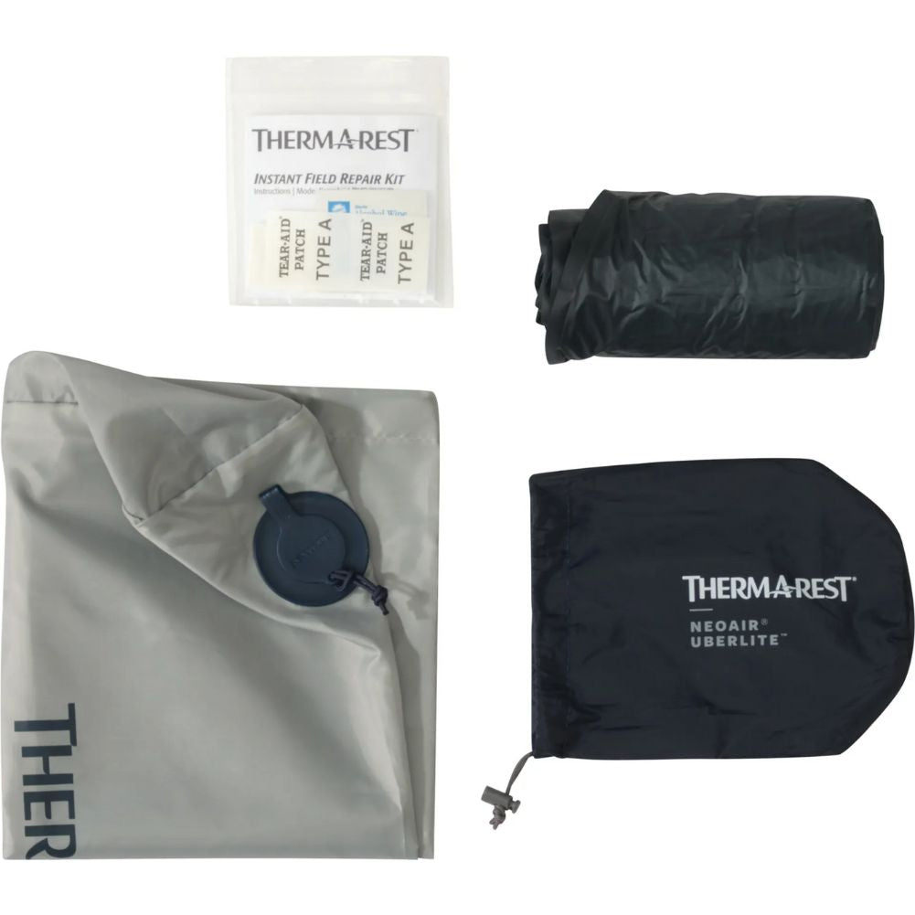 Therm-a-Rest NeoAir UberLite Sleeping Pad - Large Length (Orion Blue) kit