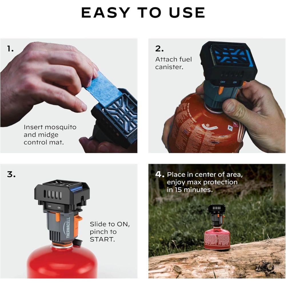 Thermacell Backpacker Mosquito &amp; Midge Repeller Refill - Large 12 Pack how to use
