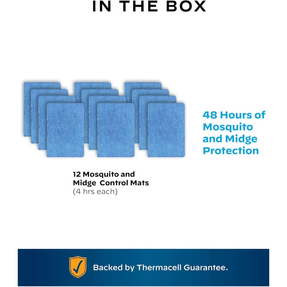Thermacell Backpacker Mosquito &amp; Midge Repeller Refill - Large 12 Pack whats in the box