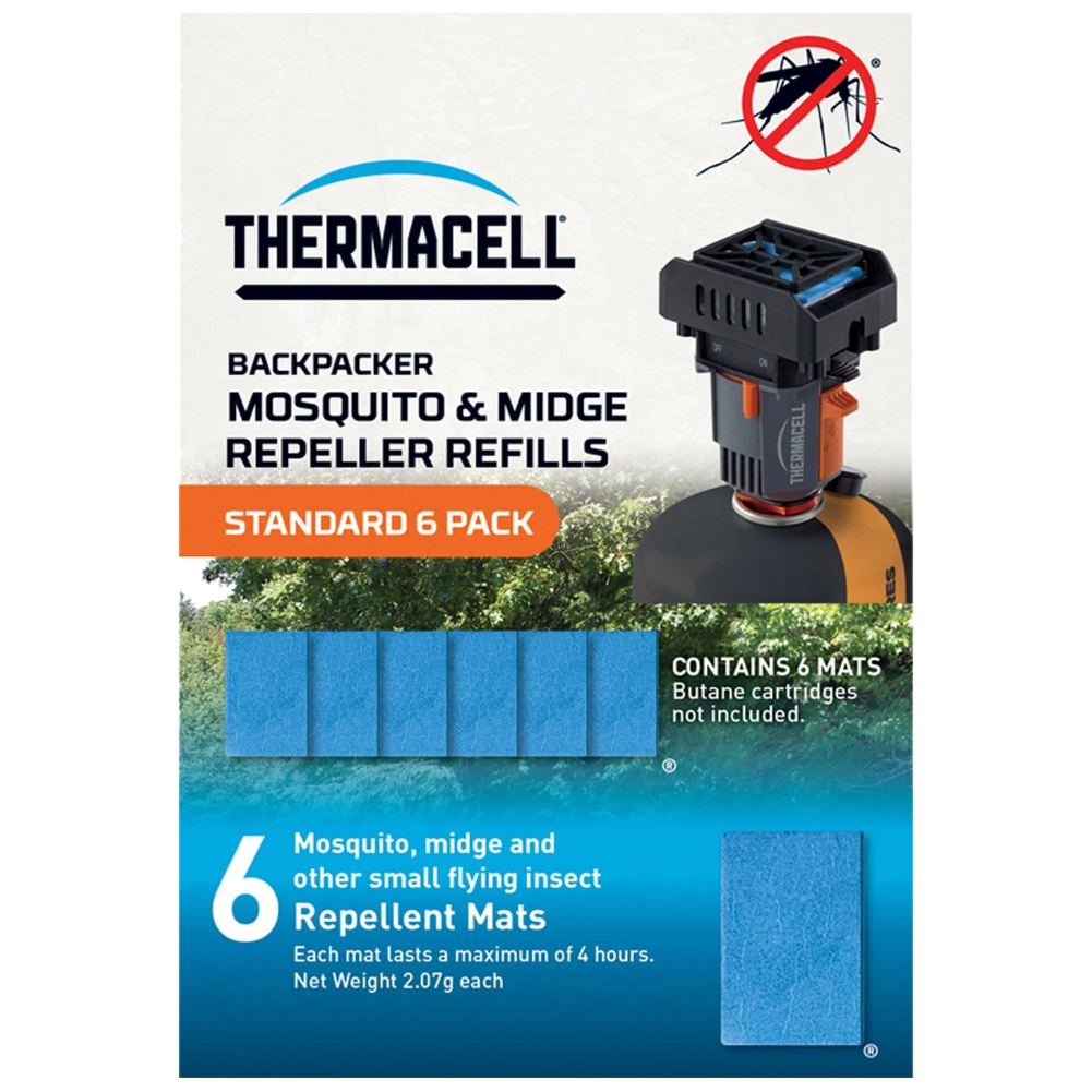 Thermacell Backpacker Standard Mosquito &amp; Midge Repellent Mat Refill Pack (6 Pack)