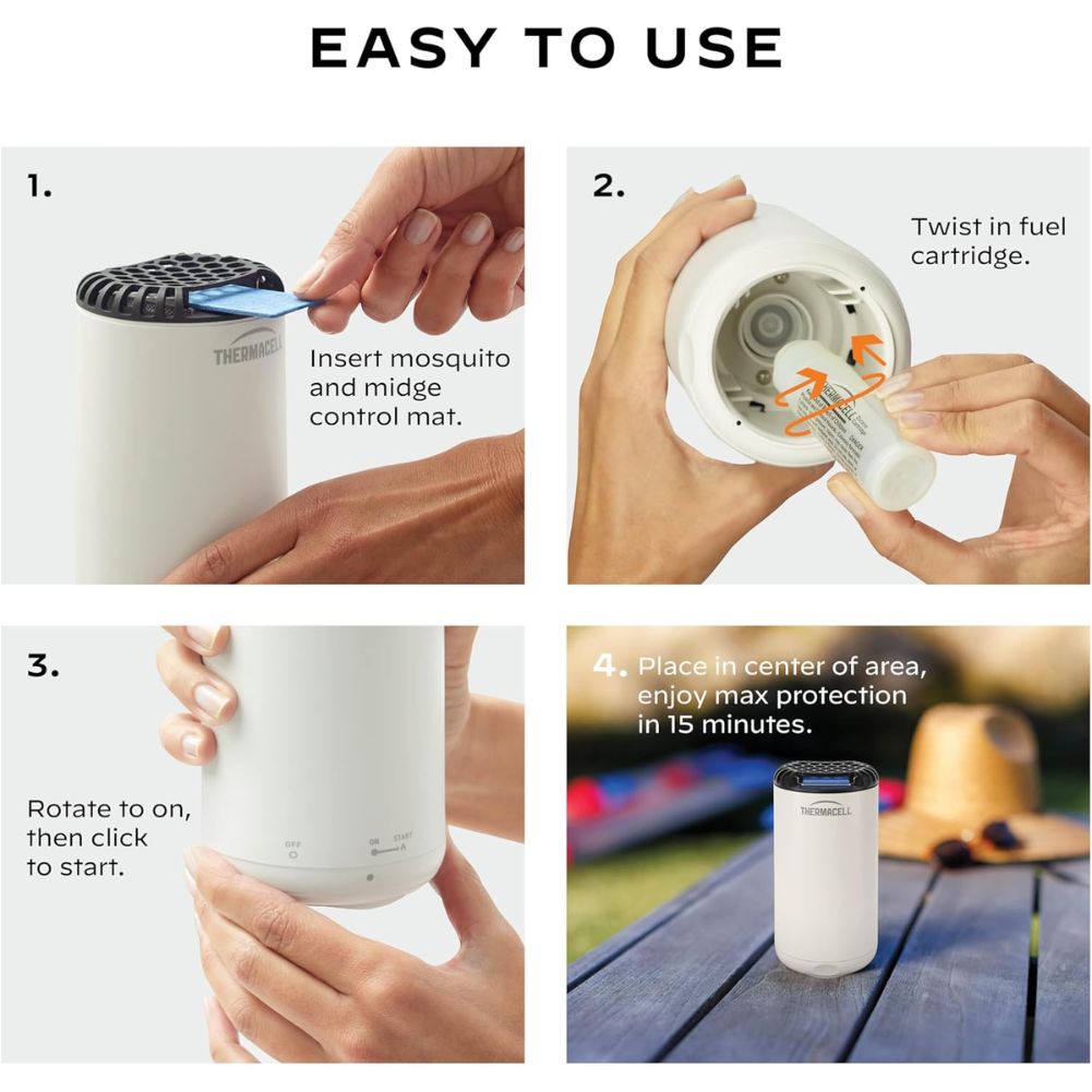 Thermacell Halo Mini Mosquito &amp; Midge Repeller (White)