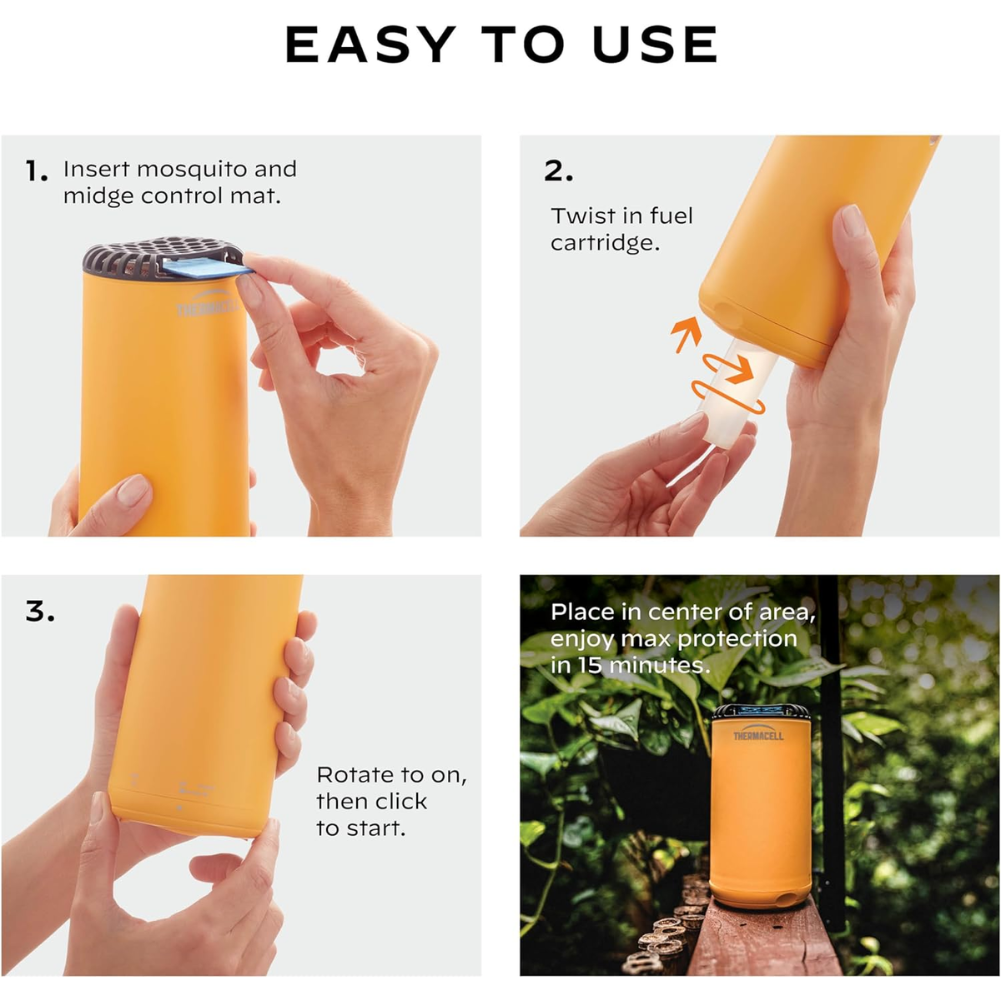 Thermacell Halo Mosquito &amp; Midge Protector (Citrus) how to use