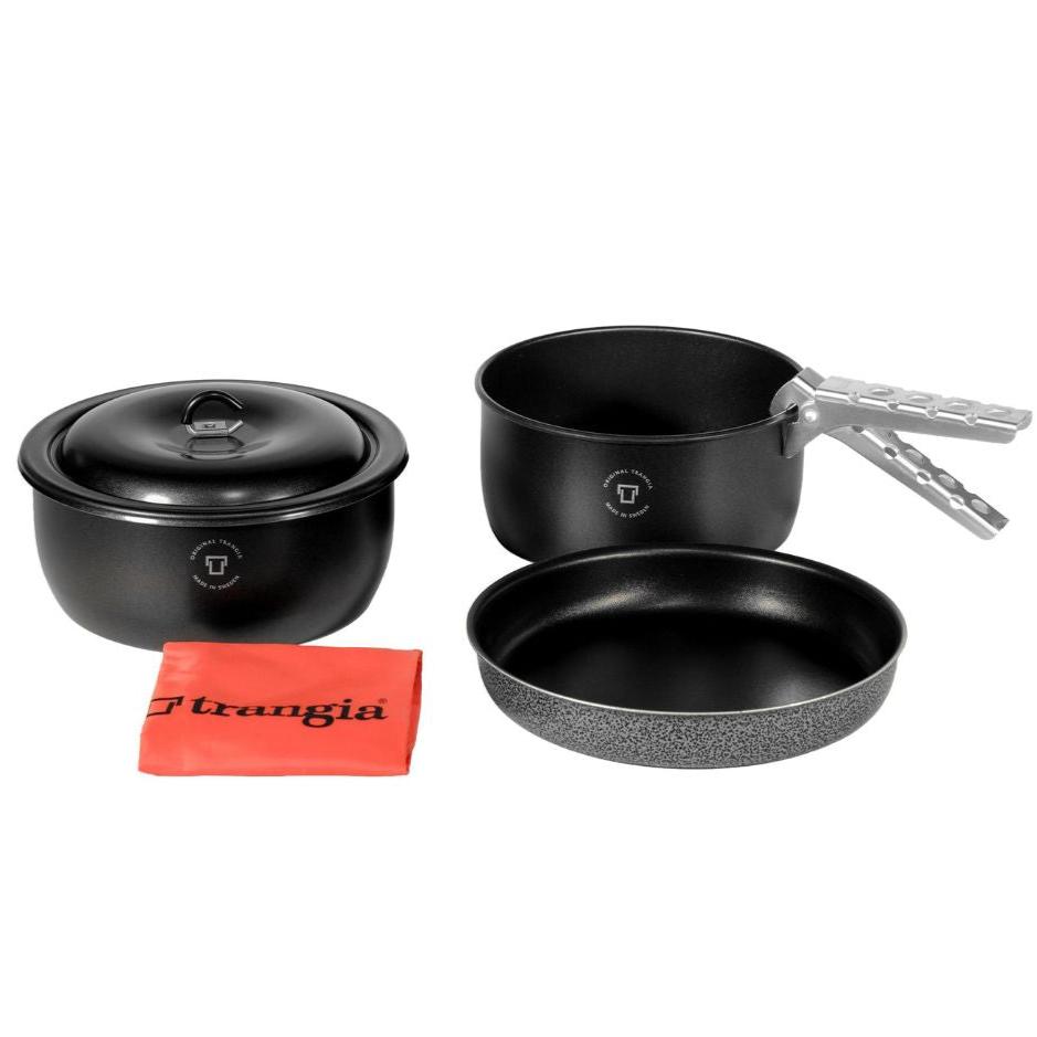 Trangia Tundra 3 Cook Kit - 2 Non-Stick Pots With Lid &amp; Frying Pan
