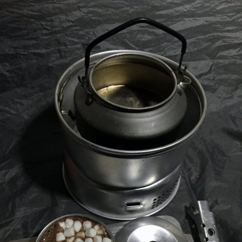 Trangia 4.5 Litre Billy Can With Lid pot within a pot
