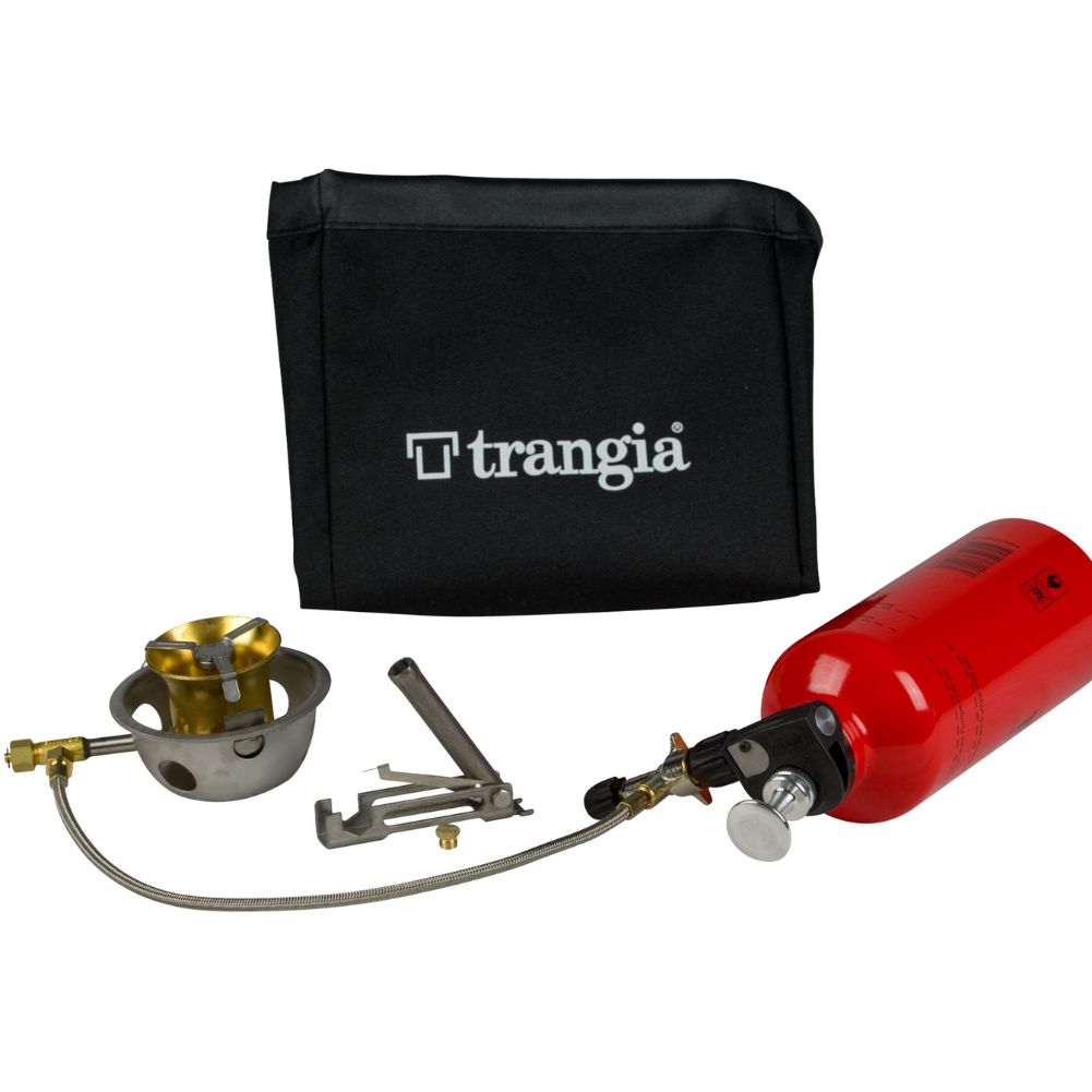 Trangia Multifuel Burner X2 Camping Stove (Red/Silver) package