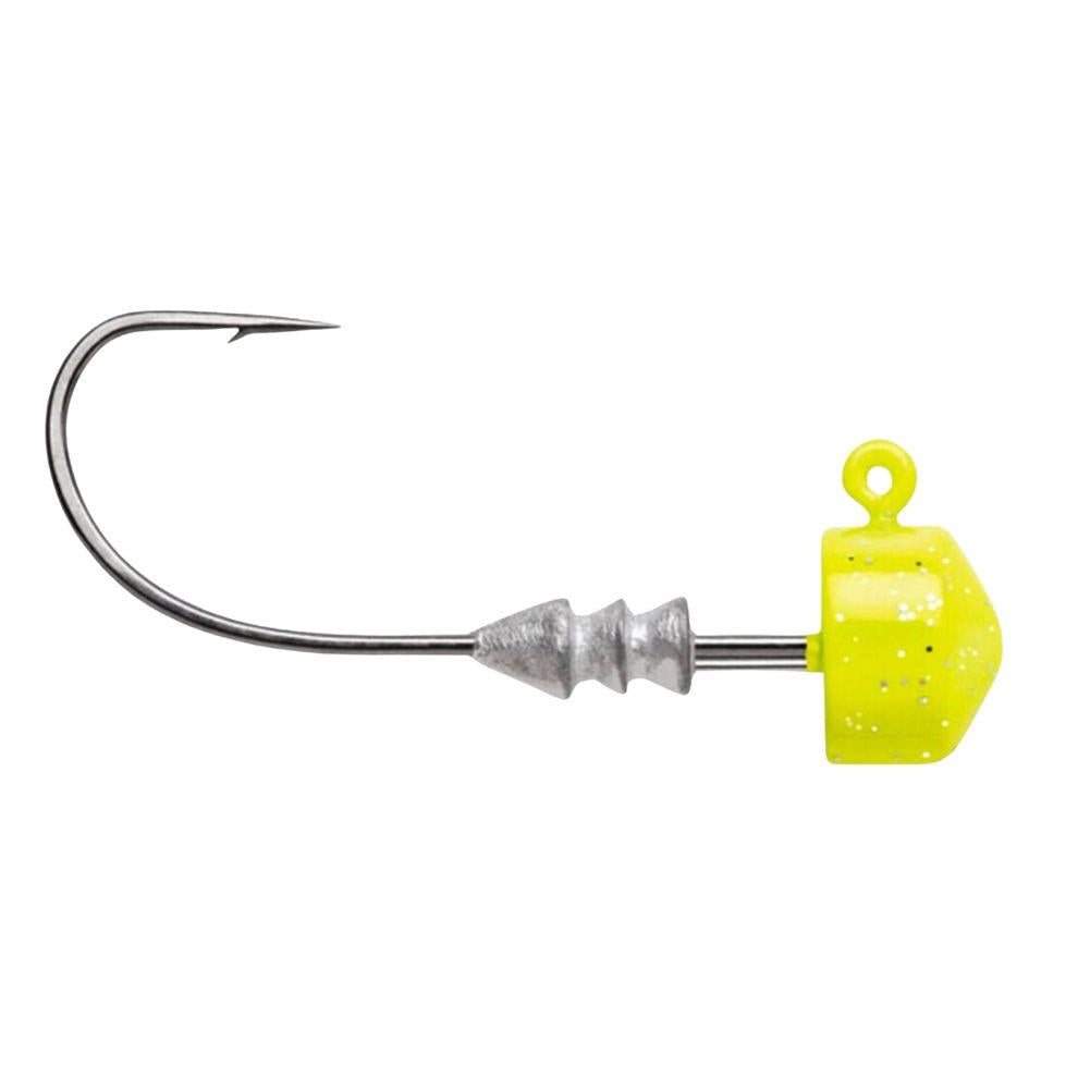 VMC Ned Rig Fishing Jig Head (Chartreuse) Side