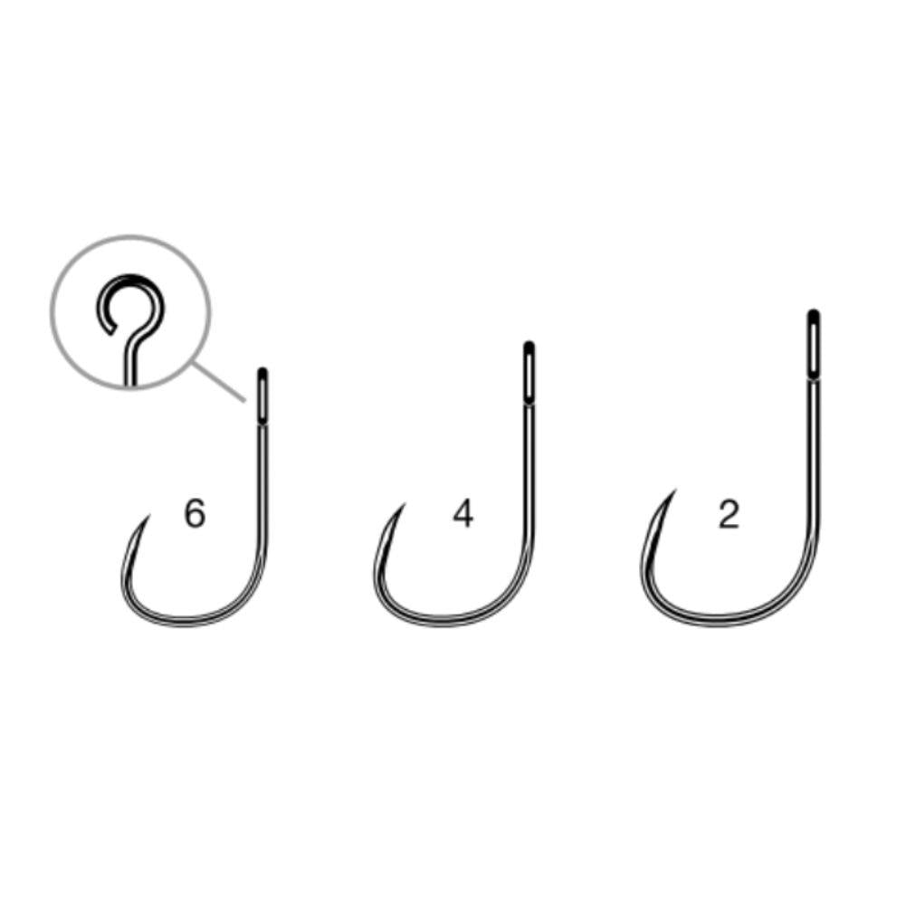 VMC Spinner Barbless Open Ring Single Fishing Hook (8 Pack)