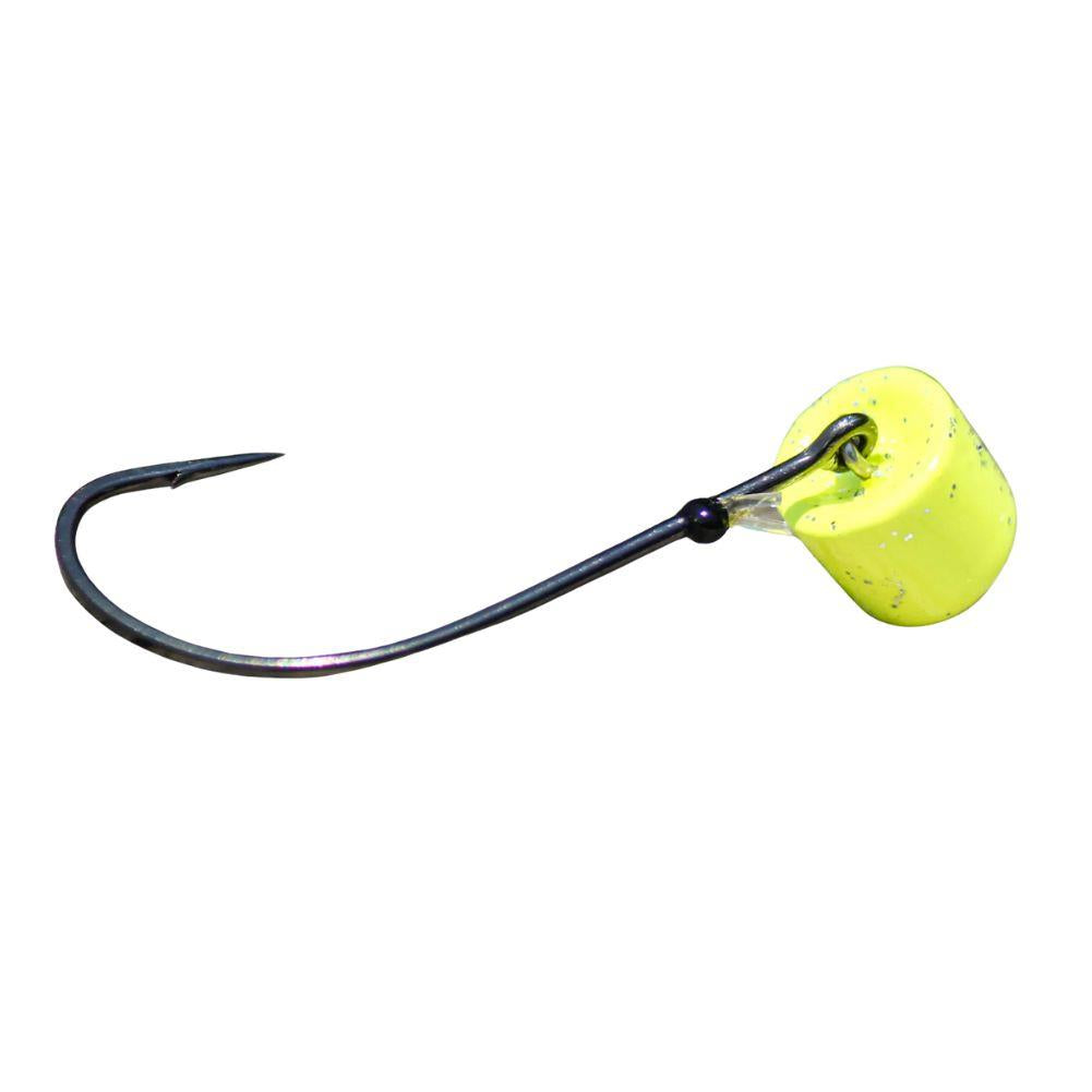 VMC Swingin Ned Rig Fishing Jig Head (Chartreuse) Back