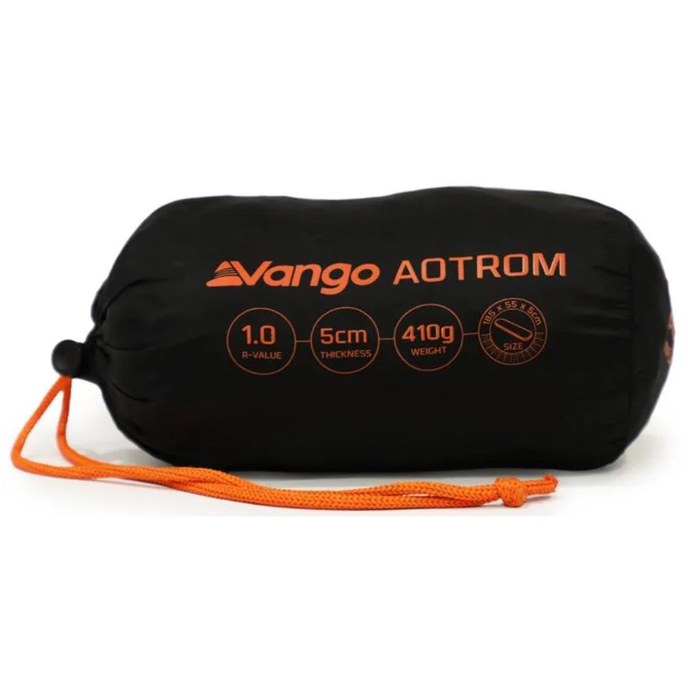 Vango Aotrom Lightweight 5cm Sleep Mat - Standard packed up