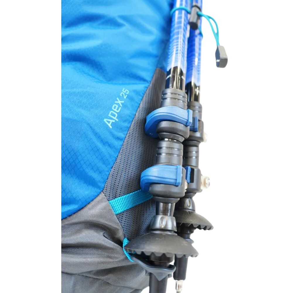 Vango Apex 25 Rucksack (Crystal Blue) poles carry