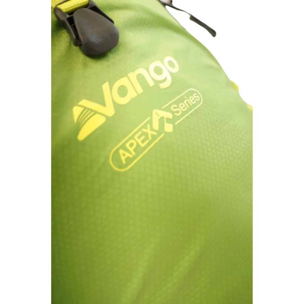 Vango Apex Air 30 Rucksack (Peridot Green) close up logo