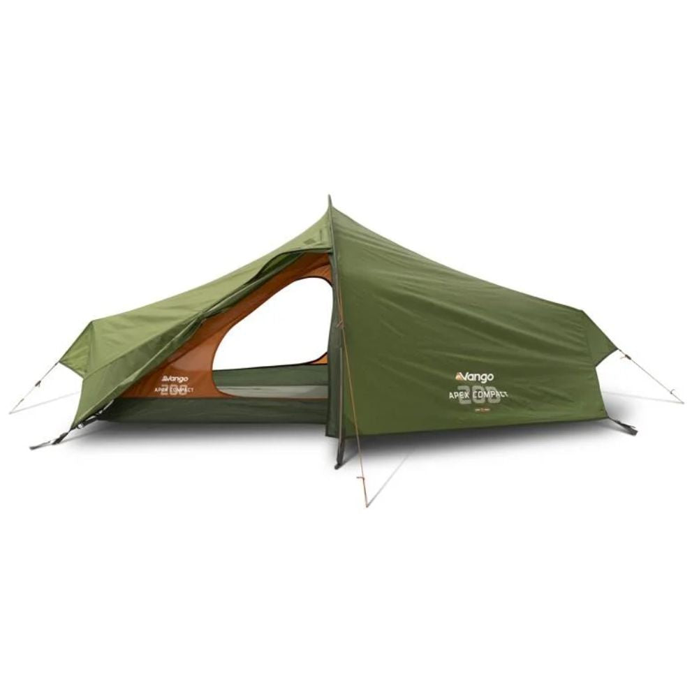 Vango Apex Compact 200 Tent - 2 Man Lightweight Tent (Forest Green) front view