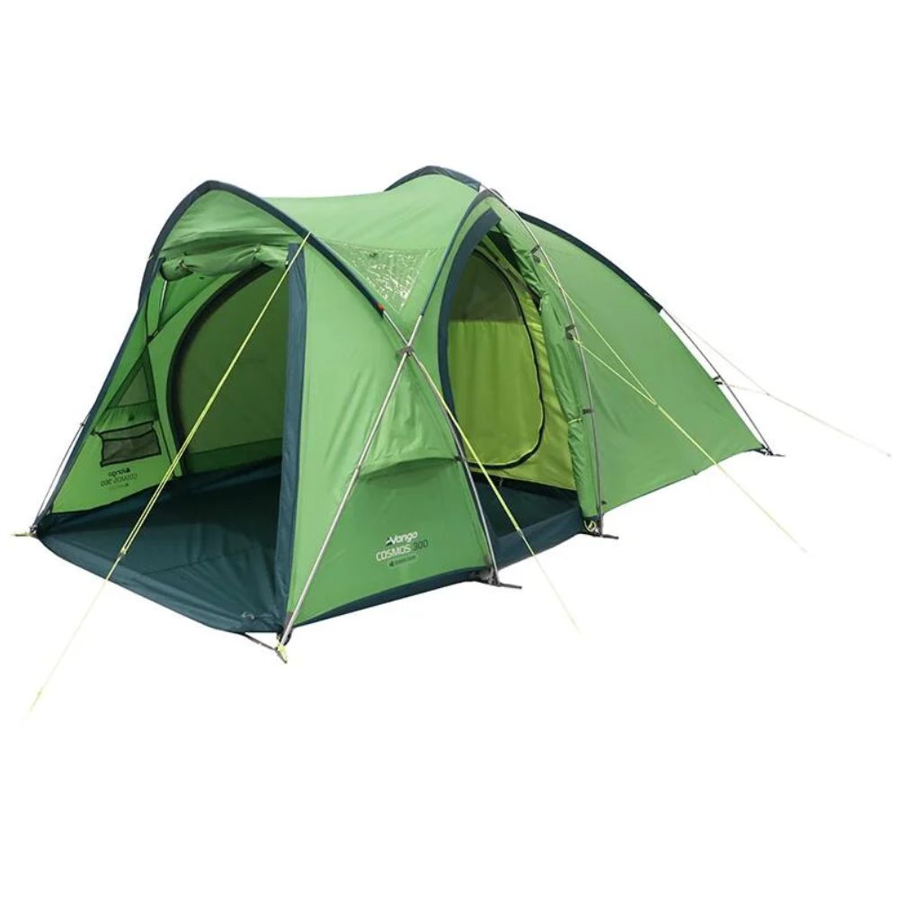 Vango Cosmos 300 Tent - 3-Man Tent (Pamir Green) both doors open