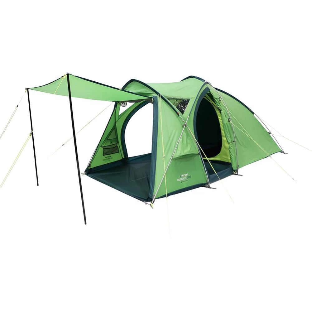Vango Cosmos 300 Tent - 3-Man Tent (Pamir Green) tarp out