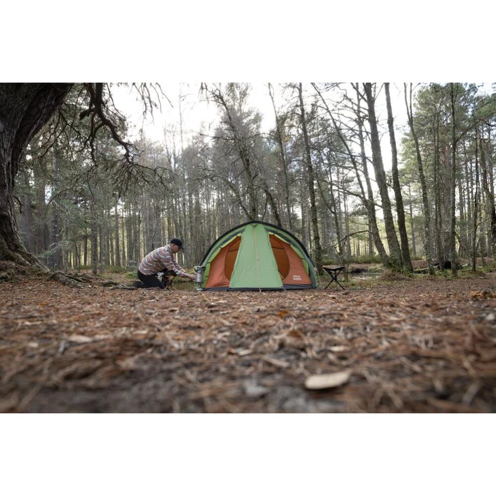Vango Helvellyn 300 Trekking Tent - 3 Man Semi-Geodesic Tent (Pamir Green) forest