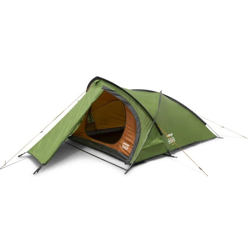 Vango Helvellyn 300 Trekking Tent - 3 Man Semi-Geodesic Tent (Pamir Green) open door