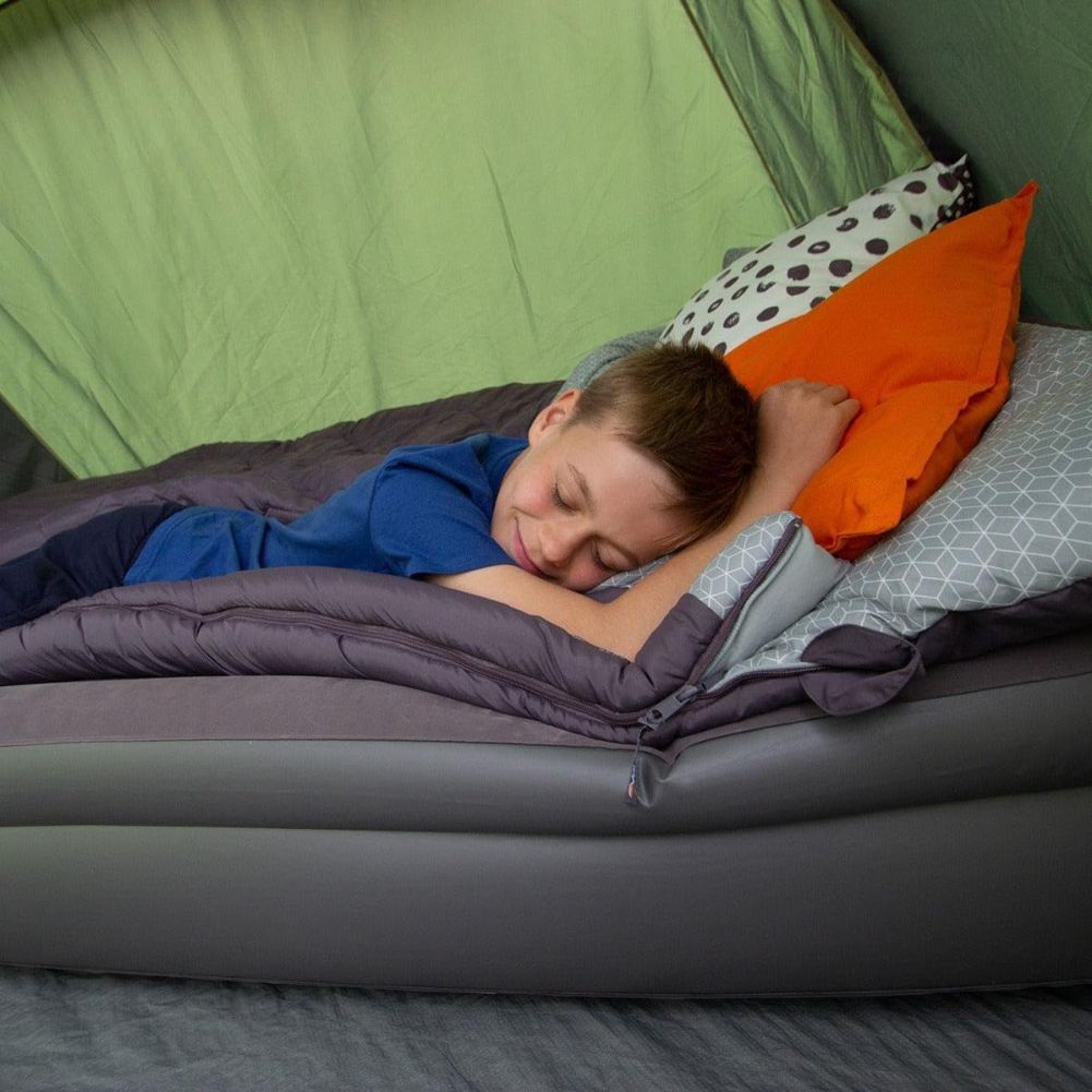 Vango Hi Rise Double Flocked Airbed (Nocturne Grey)