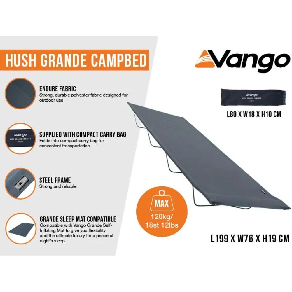 Vango Hush Grande Campbed (Granite Grey) more info