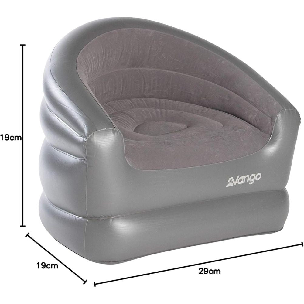 Vango Inflatable Chair - Camping Blow Up Chair measurements