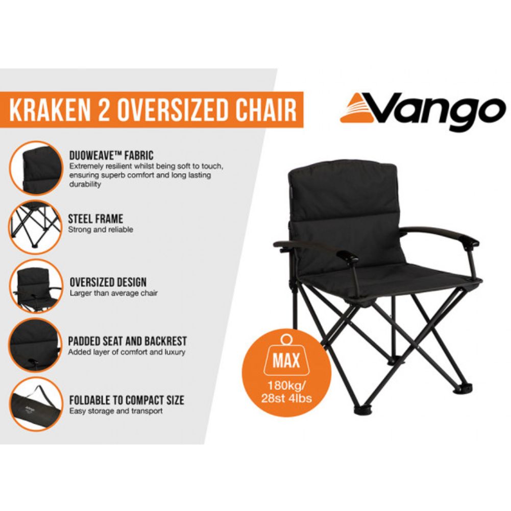 Vango Kraken 2 Oversized Camping Chair (Excalibur) oversize chair
