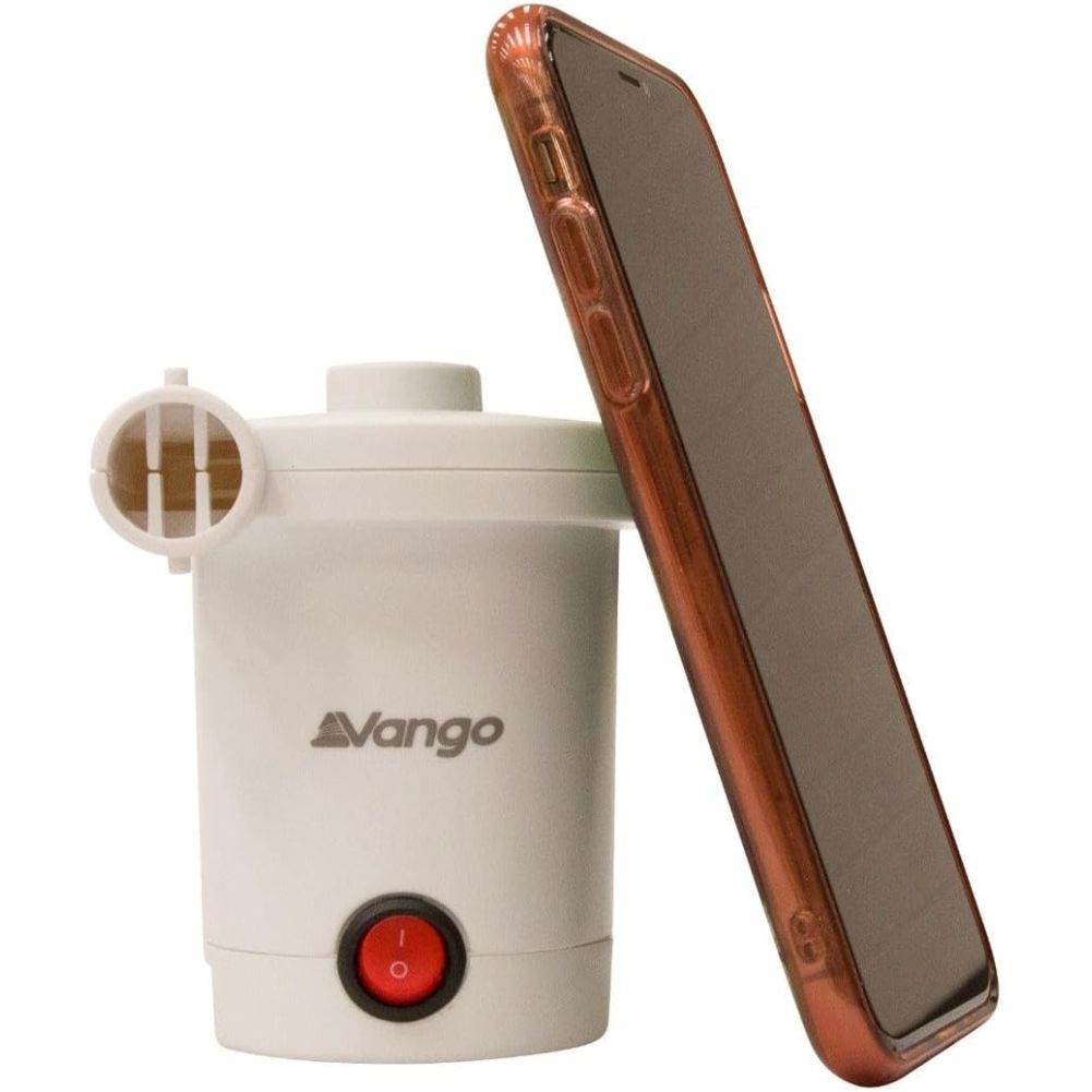 Vango Mistral AC/DC Pump (White) on the phone
