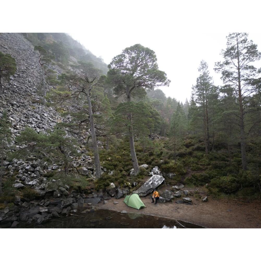Vango Nevis 100 Tent - 1 Person Trekking Tent (Pamir Green) rocks