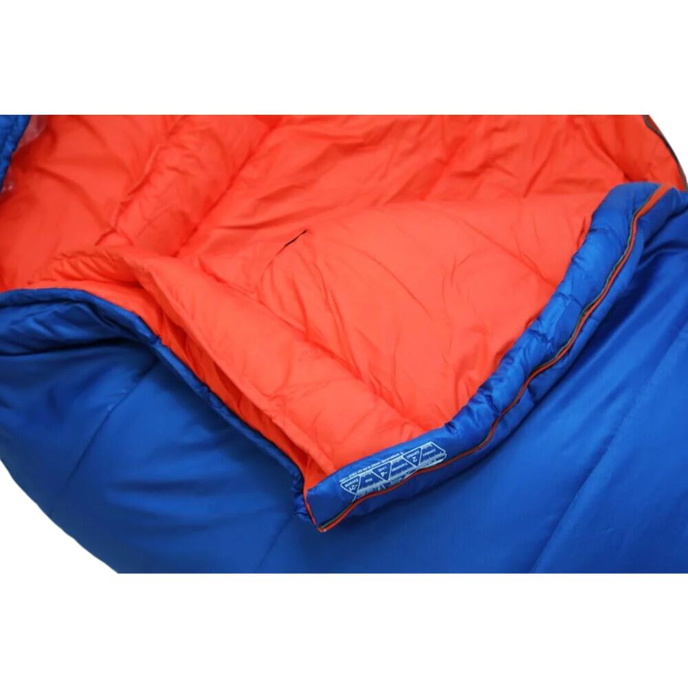 Vango Nitestar Alpha 250 Trekking Sleeping Bag (Classic Blue) flap close up