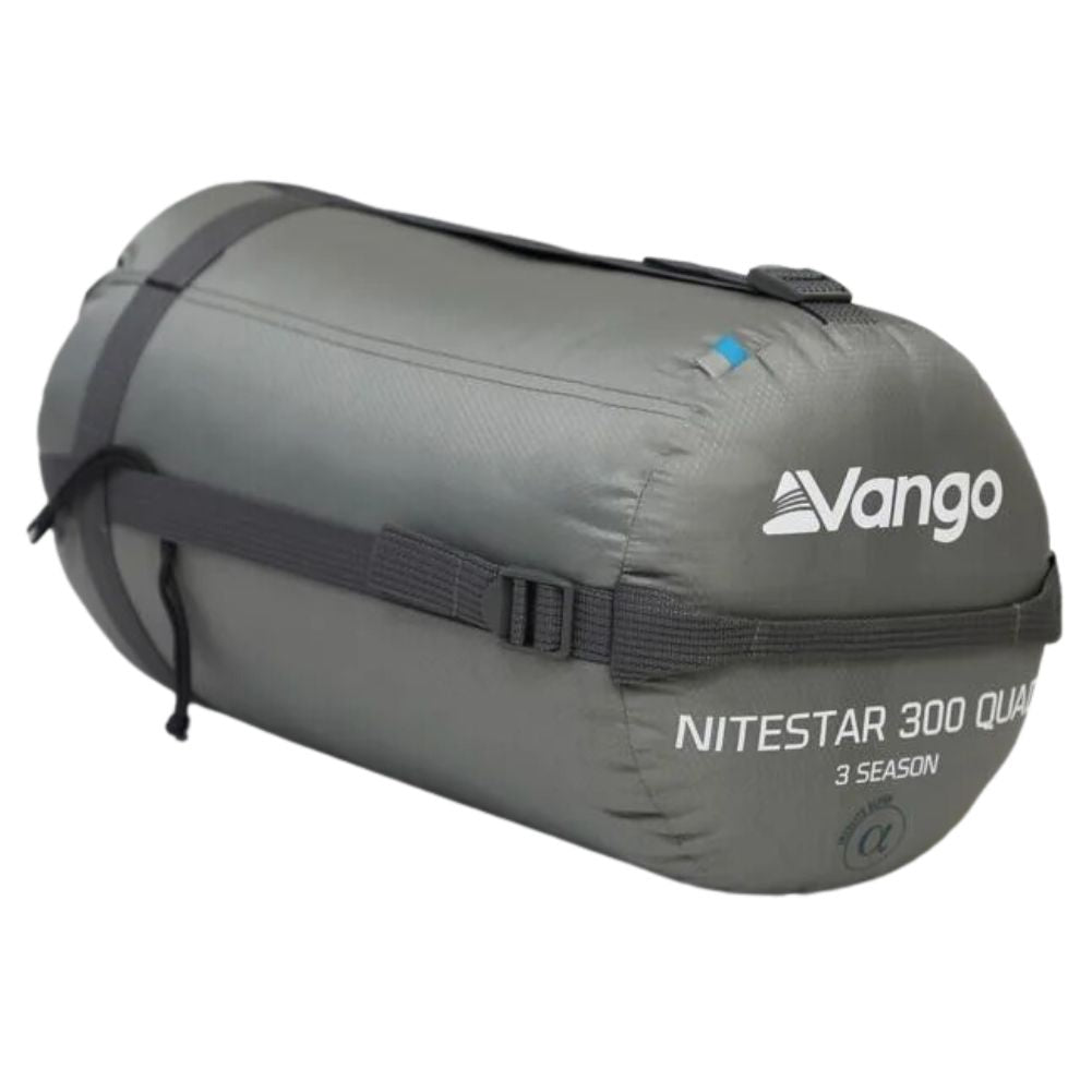 Vango Nitestar Alpha 300 Quad Sleeping Bag (Fog) package