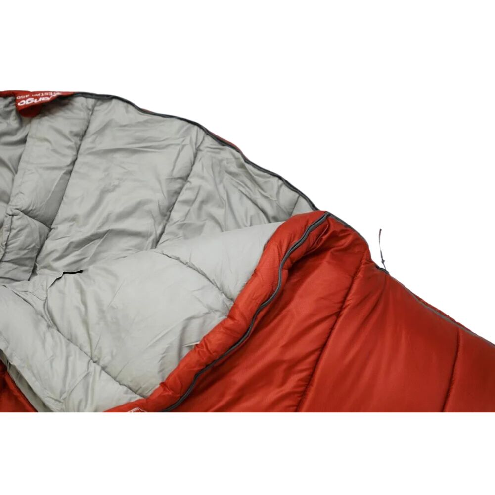 Vango Nitestar Alpha 450 Sleeping Bag (Harissa) close up