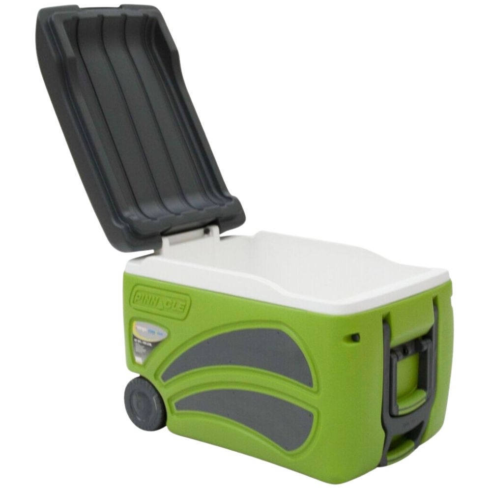 Vango Pinnacle Wheelie 45L-100Hr Cooler (Green) lid up