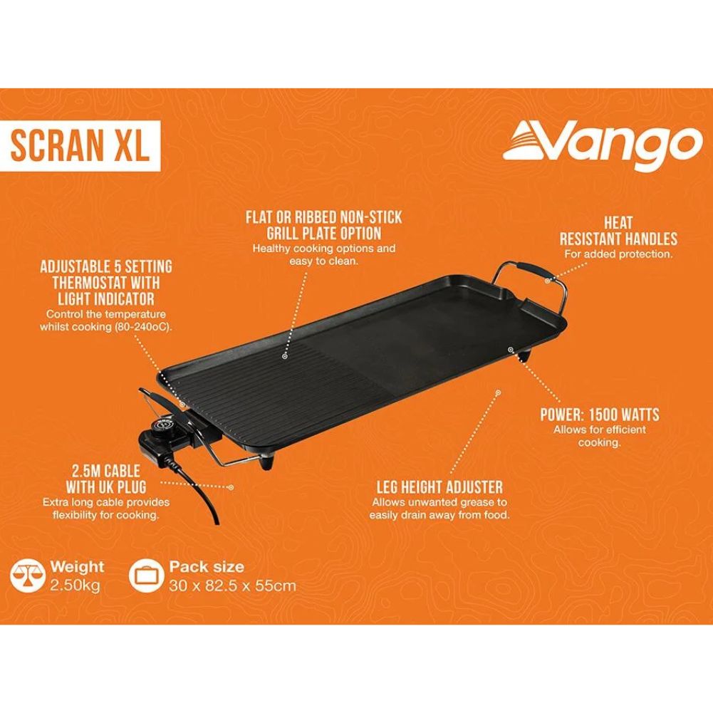 Vango Scran XL Griddle Plate info