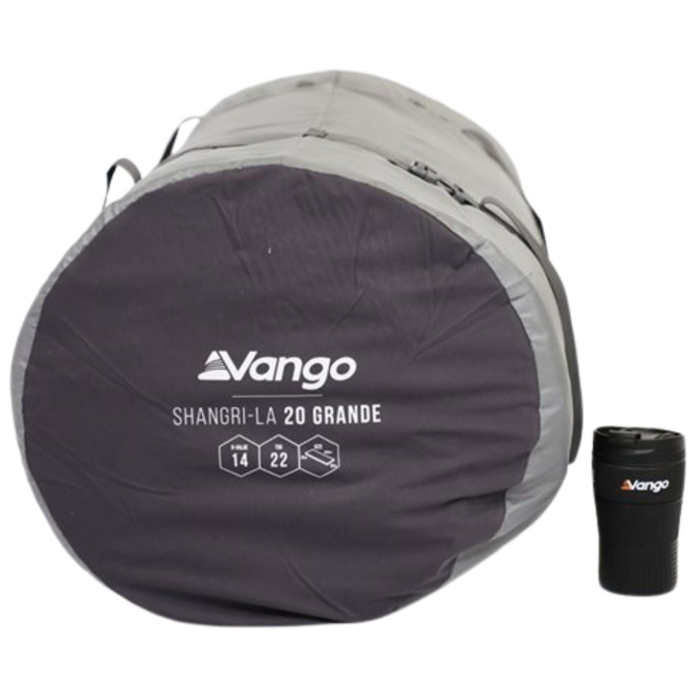 Vango Shangri-la 11 20 Grande Self-Inflating Mat (Cloud Grey / Shadow Grey)