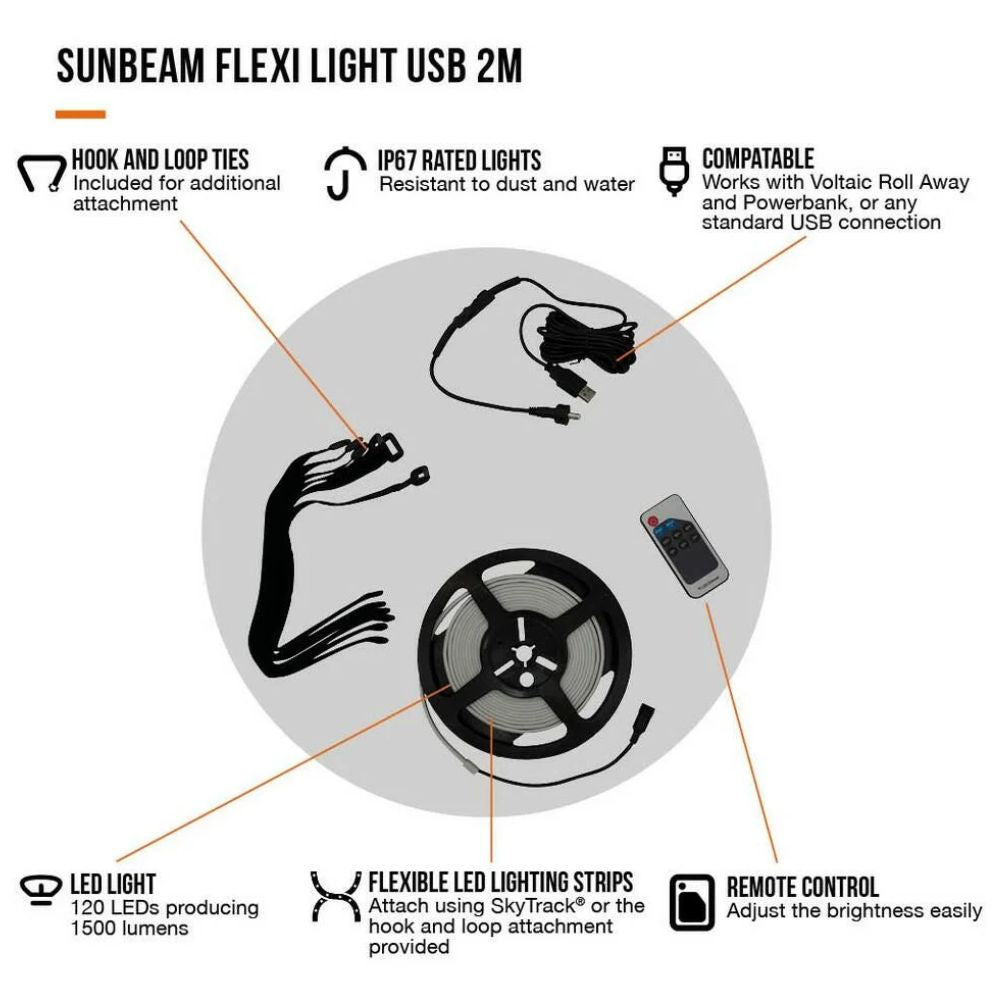 Vango Sunbeam Flexi Light USB - 2 Metres info