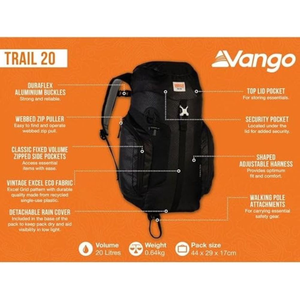 Vango Trail 20 Rucksack (2023) info