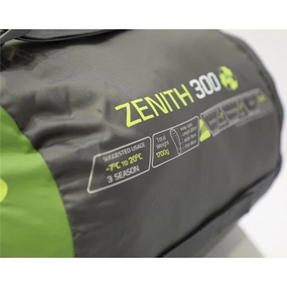 Vango Zenith 300 Eco Sleeping Bag (Peridot Green) side package