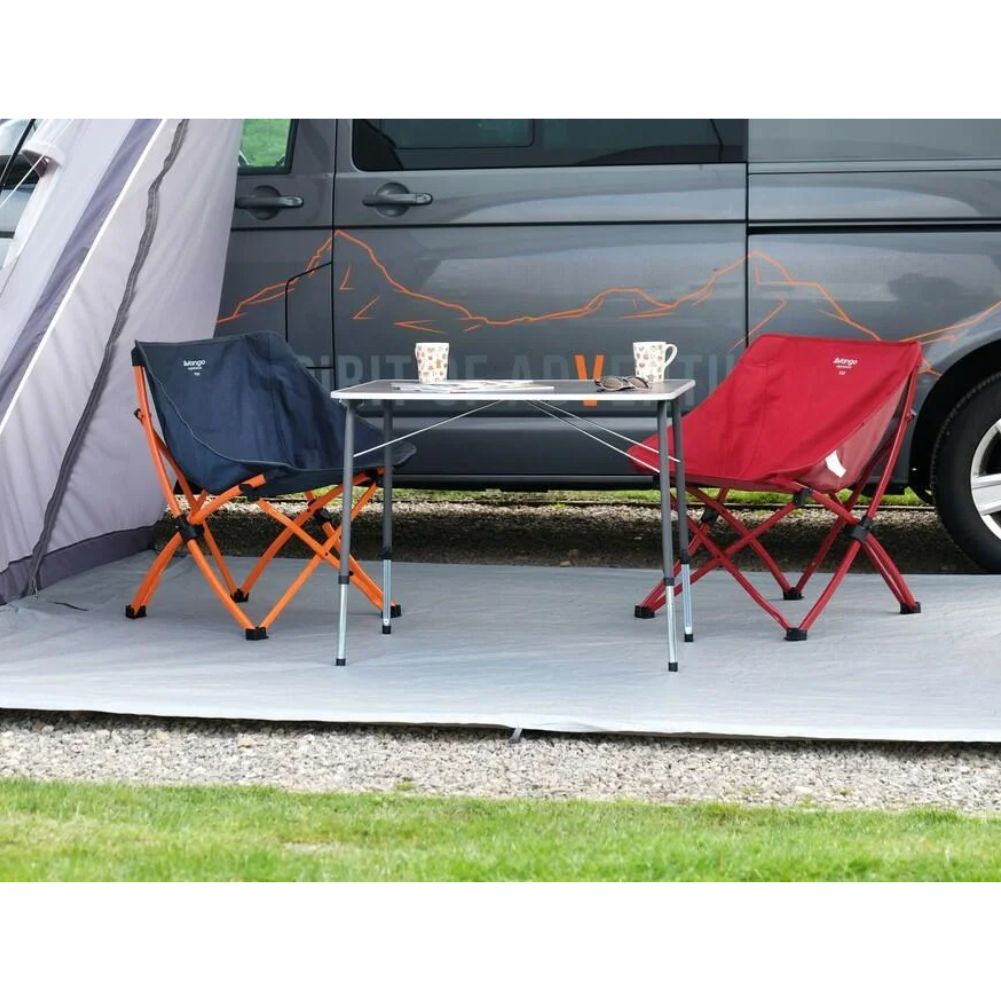 Vango Birch 80 Camping Table outside